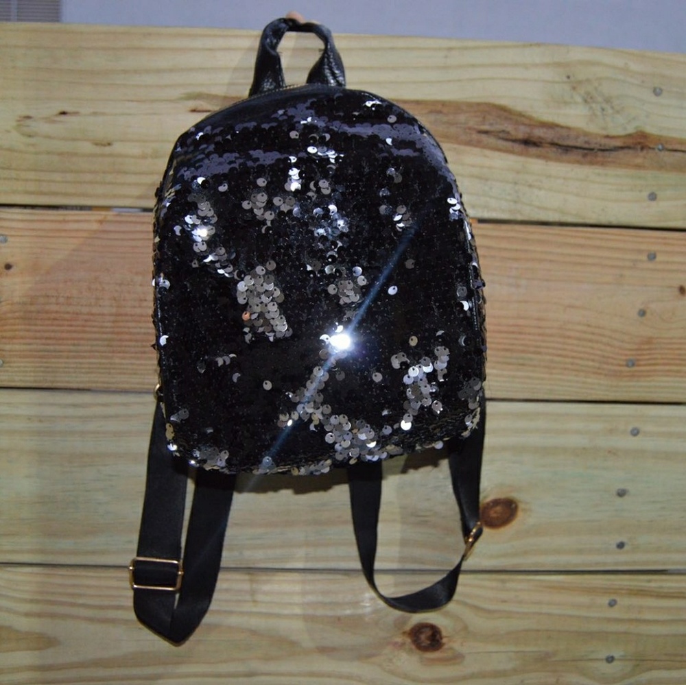 Black Sequins Backpack - image 5